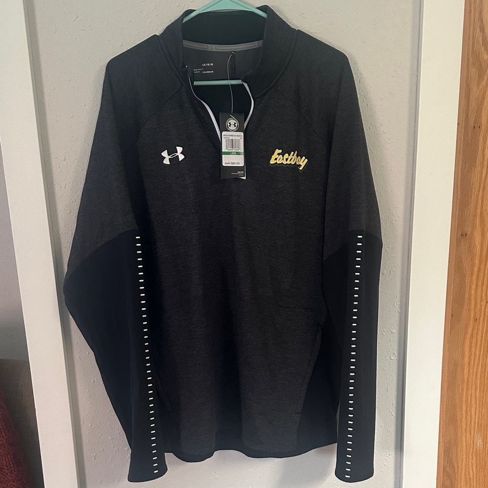 Under Armour Black and Dark Gray Quarter-Zip